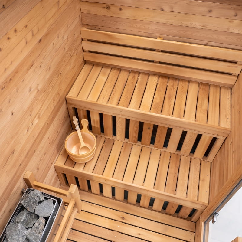 Redwood Outdoors Thermowood Indoor Sauna 4 Person Indoor Sauna - The Bio Recovery Hub