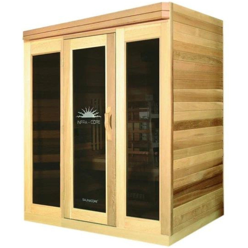 Saunacore Infracore Premium Series 3 Person Infrared Sauna (PR 4X6) - The Bio Recovery Hub